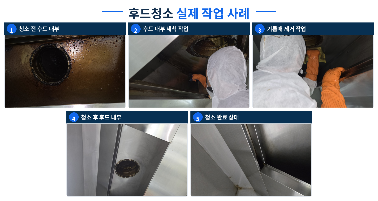 후드 청소 기존 현장사진